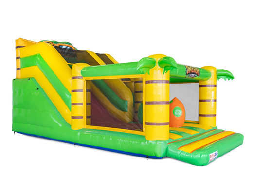 Inflatable Dino Theme Air Cushion Slide For Sale For Kids