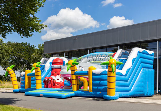 Buy 15 meter inflatable bouncy castle park in seaworld theme for children