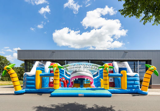 Order inflatable inflatable play park of 15 meters in seaworld theme for children
