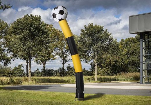 Buy the skydancer with 3d ball of 6m high in yellow black online at JB Inflatables America. Order this skydancer directly from our stock