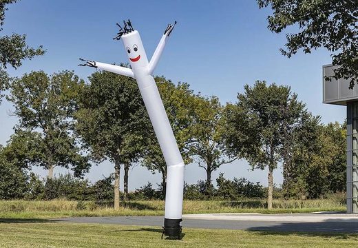 Inflatable in 6 or 8 meter Skydancers in white for sale at JB Inflatables America. Order inflatable airdancers in standard colors and dimensions directly online