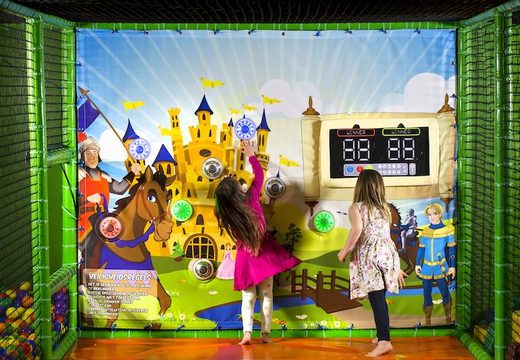 Buy IPS playground wall with interactive spot to play games for children in knights-themed castles