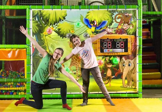 Buy Playground wall with interactive spots and safari theme for children to play games with