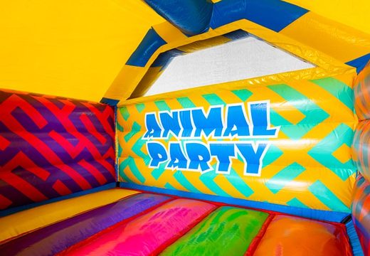 Buy inflatable air cushion with slide in animal party and many many colors for children