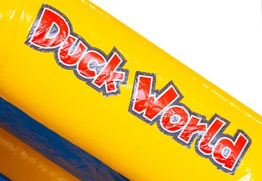 Order inflatable bouncy castle with slide at the front in duck theme for children