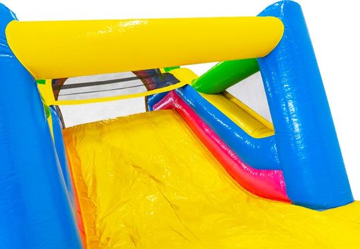Buy 13 meter long Happy colors inflatable obstacle course for children. Order inflatable obstacle courses now online at JB Inflatables America