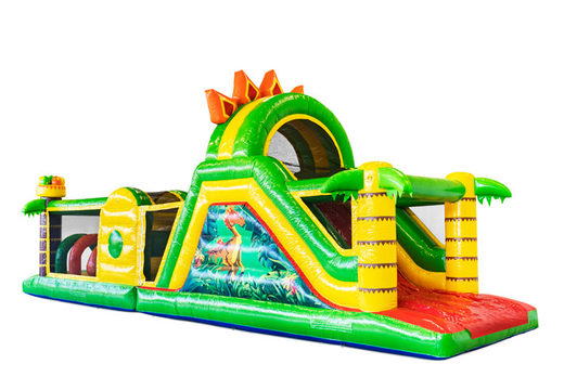 Order obstacle course in theme Dino for kids. Buy inflatable obstacle courses now online at JB Inflatables America