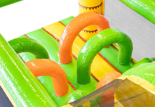Order 13 meters inflatable obstacle course in theme Dino for kids. Buy inflatable obstacle courses now online at JB Inflatables America
