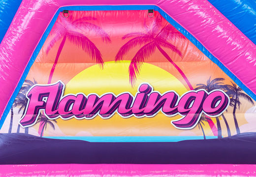 Buy Flamingo 13m inflatable obstacle course for children. Order inflatable obstacle courses now online at JB Inflatables America