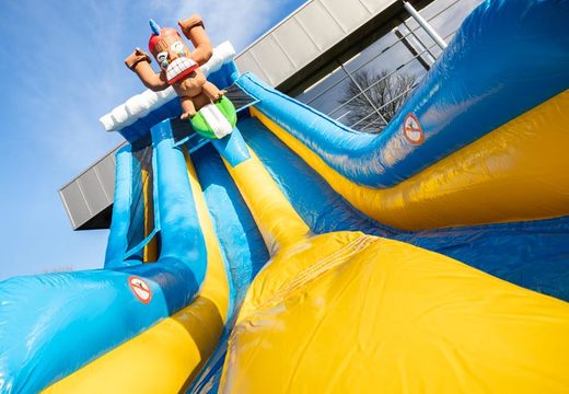 Order an Hawaii-themed inflatable slide for kids.  Buy inflatable slides now online at JB Inflatables America