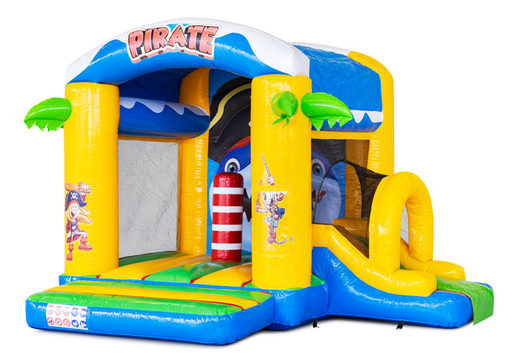 Inflatable bouncy castle with slide and play object for sale