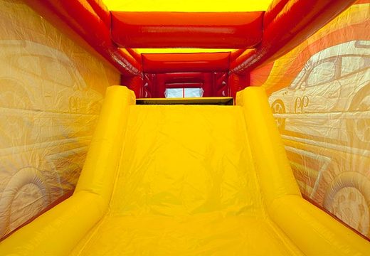 Slide on assault course bouncy castle