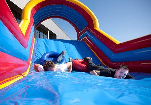 Slide on bouncy castle