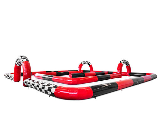 Inflatable race track for sale with red and black