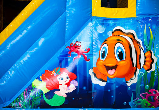 Mermaid and nemo fish on bouncy castle from JB inflatables