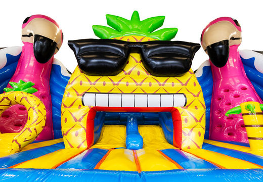 Order large pineapple with sunglasses bounce house online