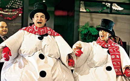 Sumopakken in thema Sneeuwpop kopen bij JB Inflatables. Looppakken bij Office Christmas Party